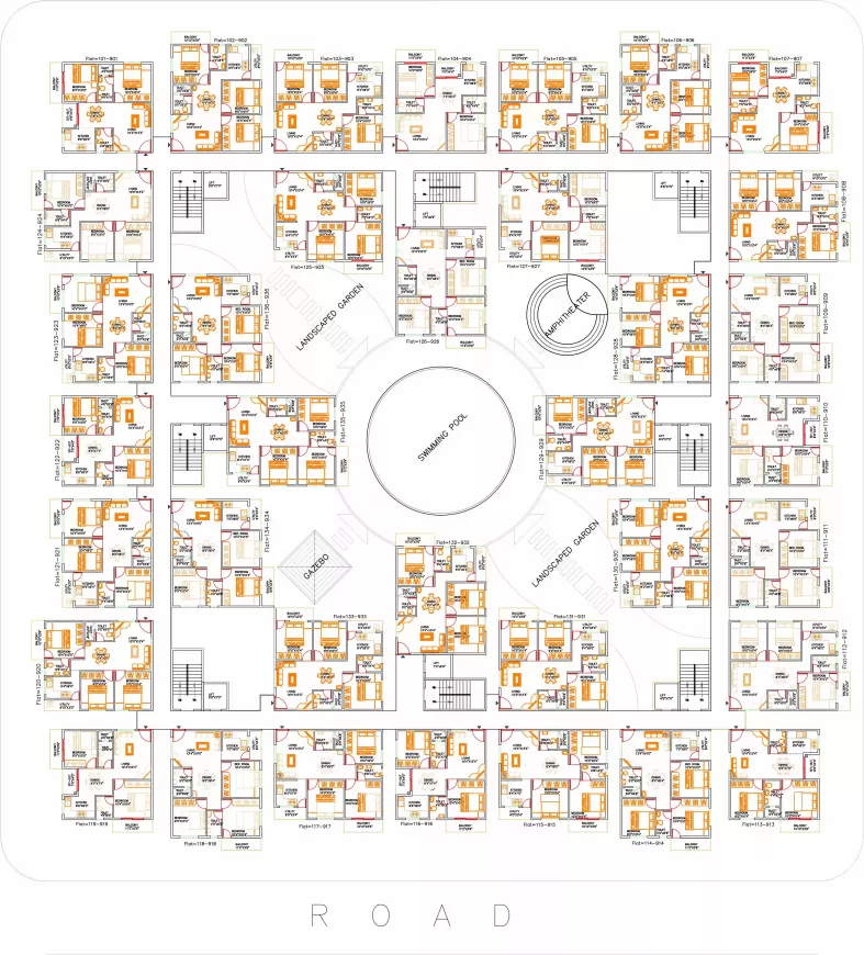 Floor plan for Aryan Fountain Square